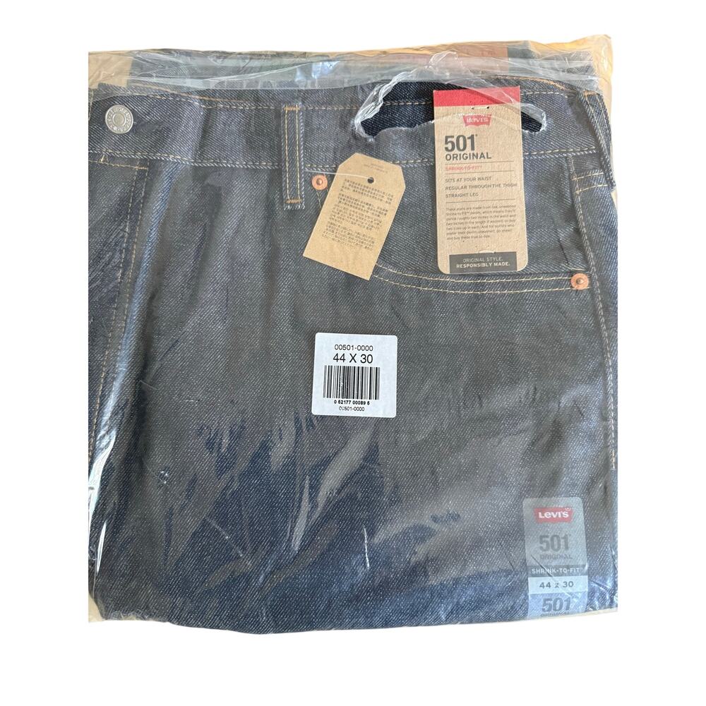Levi's 501 Original Jeans — Size 44 x 30 — Brand New In Package
